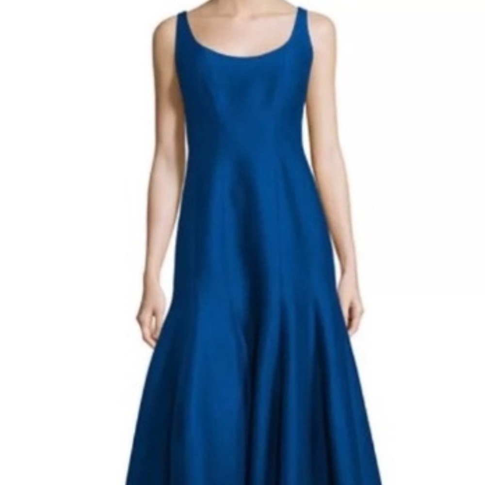 NEW WITH TAGS HALSTON HERITAGE Blue Long Evening Dress size 8